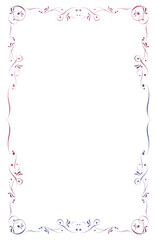 Watercolor textured frame illustration, vintage, elegant plaque, decorative background