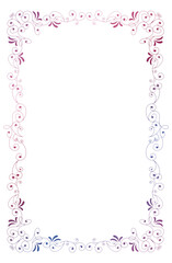 ビンテージ, 水彩画風のエレガントな飾り罫, 飾りコーナーフレームのイラスト背景バックグラウンド