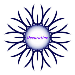 Vintage decorative black frame, stylized sun rays element. Vector retro design pattern illustration.