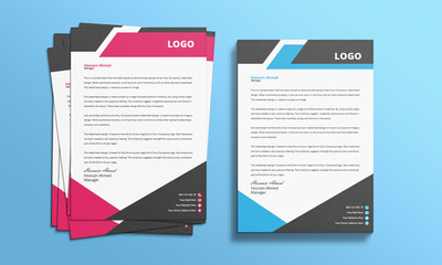 Abstract Letterhead Design Modern Business Letterhead Design Template