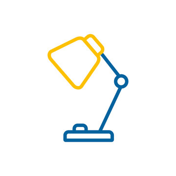 recommend clip art: Table Lamp outline vector icon. Workspace sign