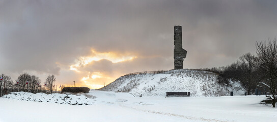 Monument in memory of the Second World War, Westerplatte, Poland