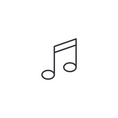isolated soundtrack sign icon, vector illustration