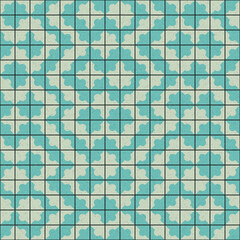 Fototapeta premium Abstract Geometric Pattern generative computational art illustration