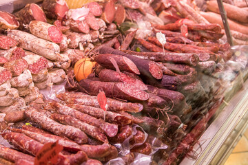 pork meat on the market