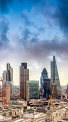 Aerial view of London Buildings - UK