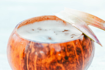 Coconut brazilian drink in Ilhabela beach - São Paulo