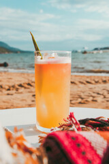 pineapple brazilian drink in ilhabela - são paulo