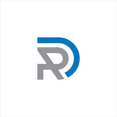 creative vector simple logo design initial dr