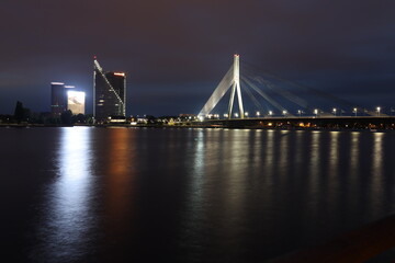 Obraz premium Riga at night