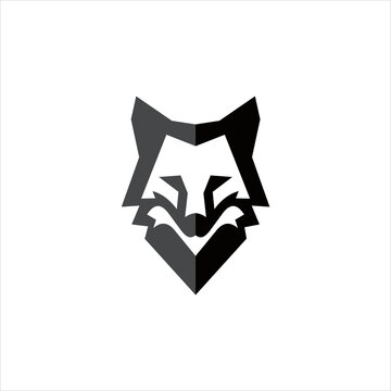 creative simple logo design fox