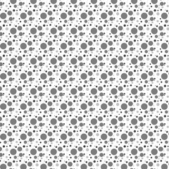 Seamless pattern, various geometric shapes on a white background - Vector