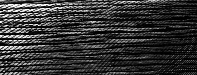 dark black aged wood floor and metal blend banner background