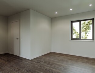 Obraz premium Empty interior. Pastel room without decor and furniture. 3d rendering