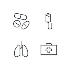 medical set icon, isolated medical set sign icon, vector illustration