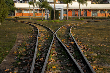 Fototapeta premium train on railway