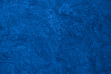 Old wall pattern texture cement blue dark abstract  blue color design are light with black gradient background.