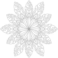 Circular Pattern Mandala Zentangle Henna Mehndi Tattoo