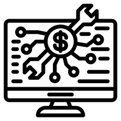 developement line icon