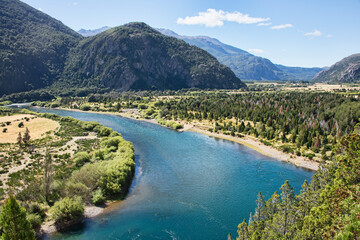 The majestic Futaleufú River, Futaleufú Reserve, Patagonia, Chile