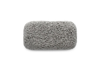 Pumice stone isolated on white, top view. Pedicure tool