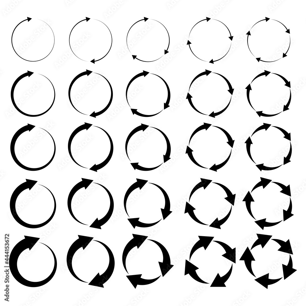 Poster cursor arrow icon set. forward icon. recycle icon set. simple design. vector illustration. stock ima