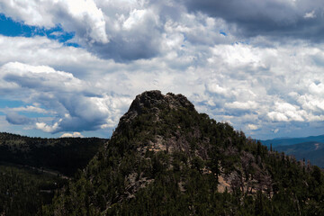 clouds over mountain