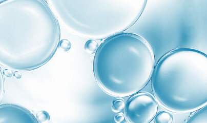 Blue Bubble Abstract clean crystal Aggregation AQUA reflection Translucent