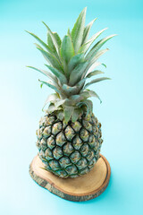 pineapple on a blue background