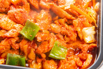 매콤하고 달콤한 맛이 좋은 닭갈비 볶음