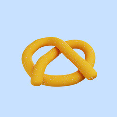 3d illustration of food butter cookies