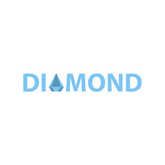 DIAMOND Lettering Typography Vector Design