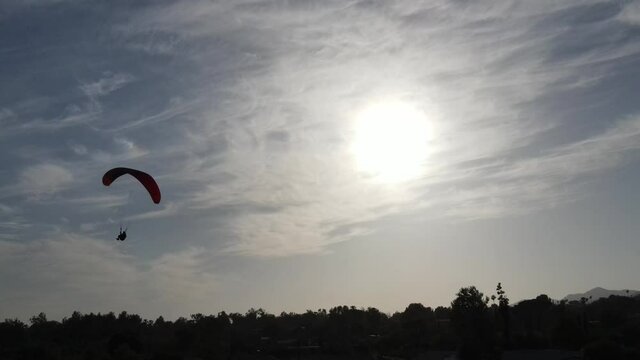 Paraglider at Sunset in Sylmar