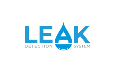 Obraz premium Illustration graphic vector of water leak detection service Logo Design template
