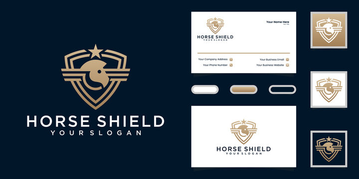 horse safety logo and business card inspiration