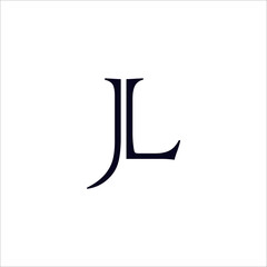 Letter JL design logo vector.