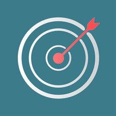 Target and Goal icons. vector design illustration.