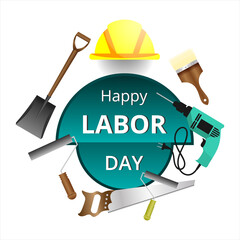 Happy Labor Day, Premium Vector