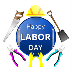 Illustration Happy Labor Day