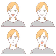 あいうべ体操大人セット１（シンプルカラー）