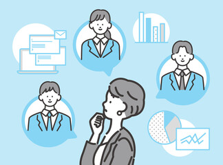 ビジネスイメージ ベクター素材