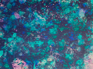 Azure Abstract Template. Navy Watercolor Banner. Cobalt Grunge Brush. Blue Texture Water. Paint Watercolour. Design Poster. Art Flow. Splash Artwork.