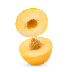 nectarine isolated on white