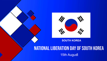 National day of south korea vektor.