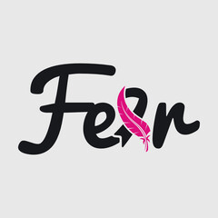 Fear Svg | Fear Svg | Fight Breast Cancer Svg | Cancer Awareness Svg | Superhero Svg | Cancer Survivor Svg | Fight Cancer Svg