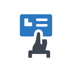 Business card icon