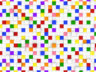 Block background , 3D illustration