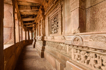The ancient temple of Durga in the Aihole village, Karnataka, India.