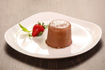 Sweet tasty chocolate bomb cake