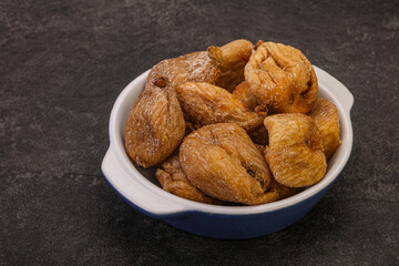 Dry sweet fig fruit heap